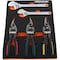 Dynamic Tools 6Pcs Aviation Snip & Adjustable Wrench Set W/ Foam Tool Orgnzr D096001-FT8T - alternate 2